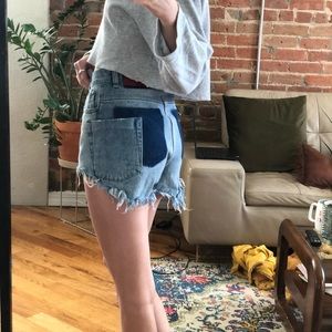 One Teaspoon High Waist Denim Shorts
